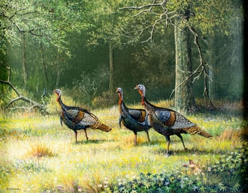 Jerry W Thrasher (TX,1940-?) oil painting