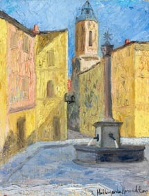 Hildegarde Hamilton (FL,VA,1898-1970) oil painting