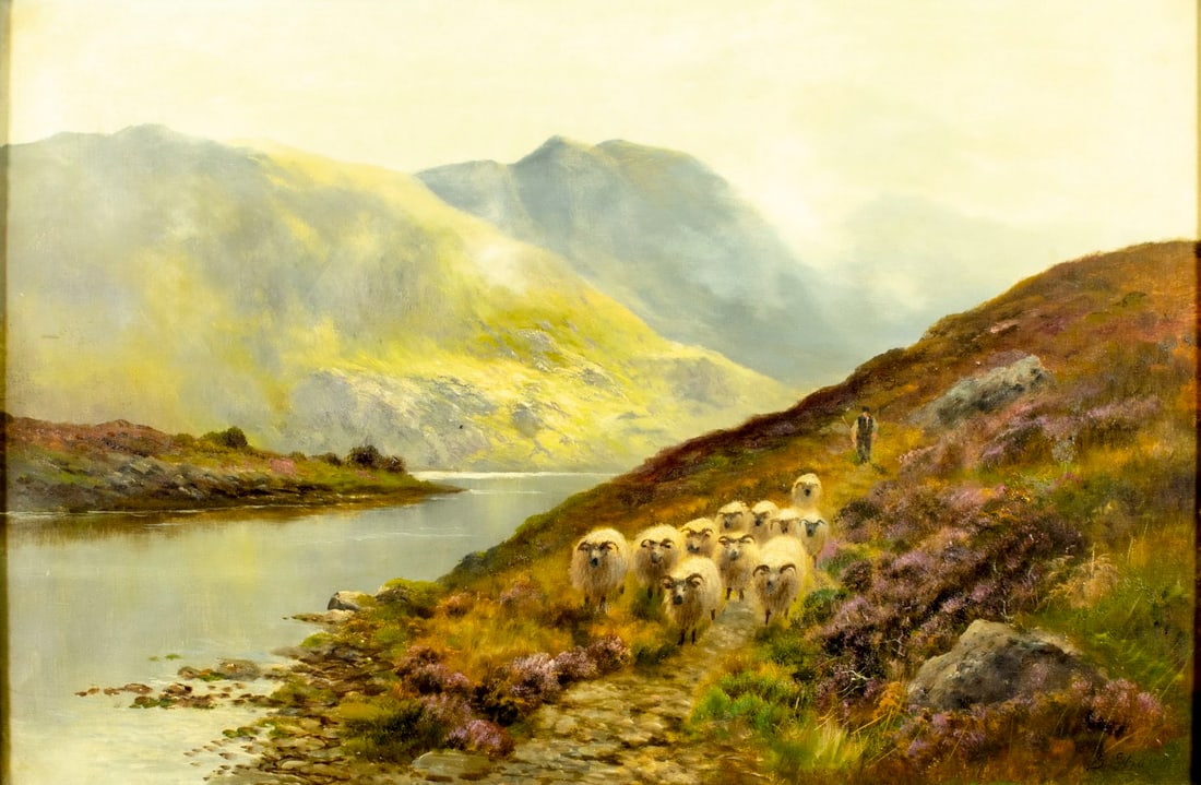 Daniel Sherrin Sr (UK,1868-1940) oil painting (1 of 13)