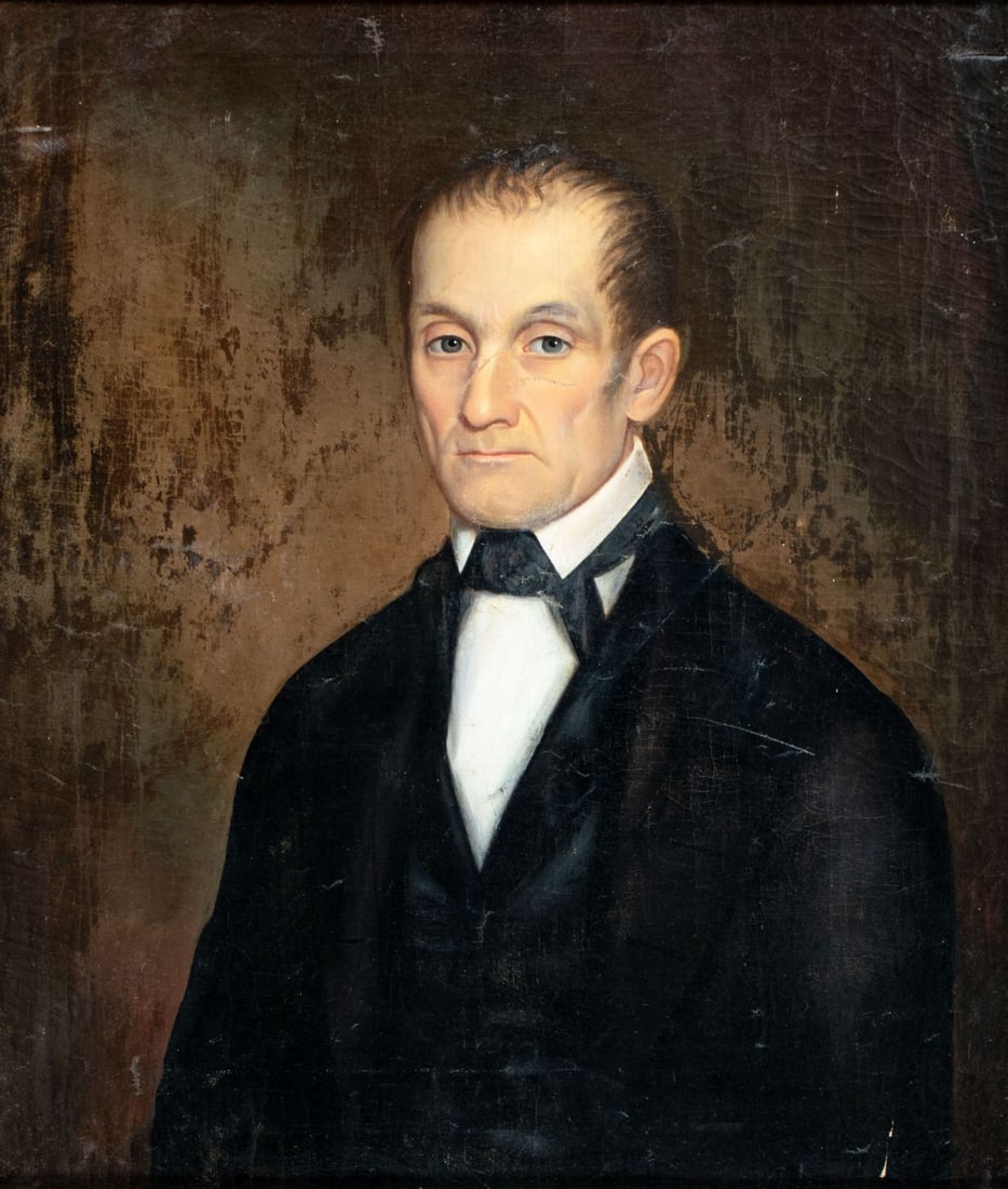 Antique 19C American oil painting (1 of 11)