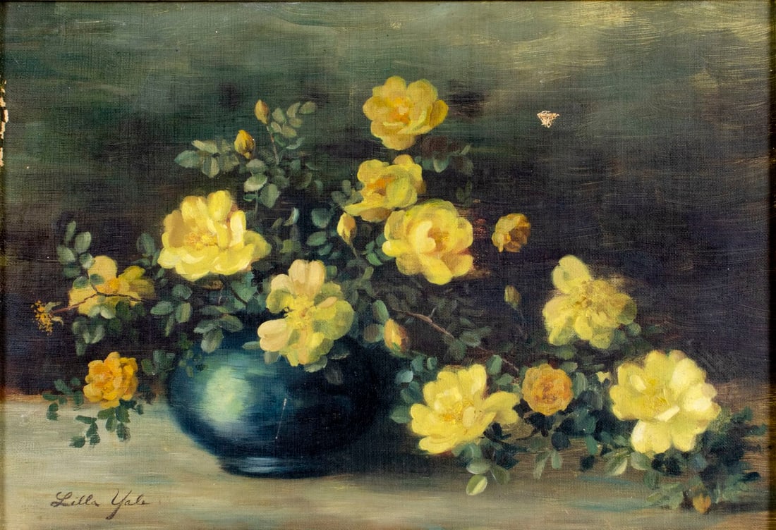 Charlotte Lilla Yale (CT,1855-1929) oil painting antique (1 of 13)