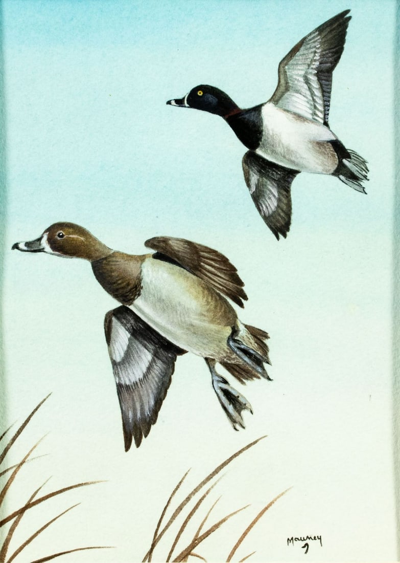 Lee Mauney (NC,20/21C) watercolor painting (1 of 12)