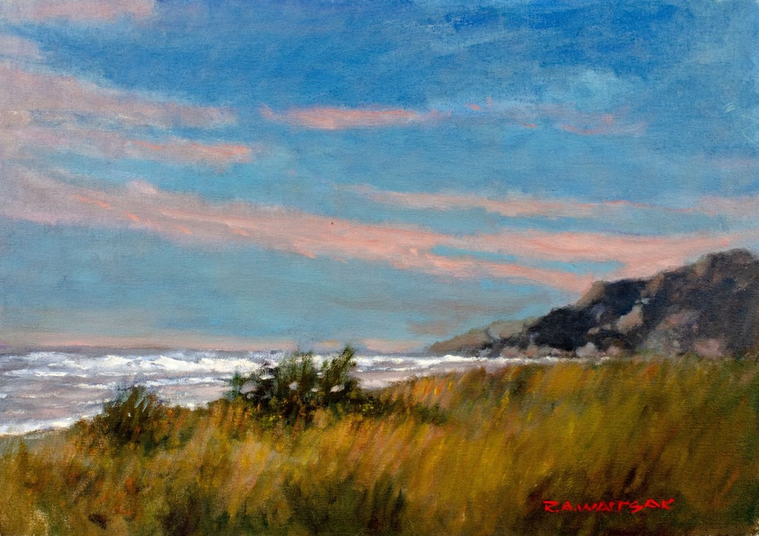 Robert Waltsak (NJ,b 1944) oil painting