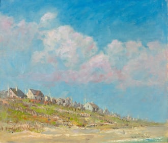 Robert Waltsak (NJ,b 1944) oil painting