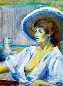 Thelma Thal (NY,1903-2001) oil painting