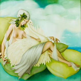Philippe Auge (France,1935-?) oil painting