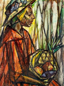 Evelyn Metzger (NY,Brazil,1911-2007) oil painting