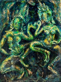 Evelyn Metzger (NY,Brazil,1911-2007) oil painting