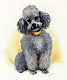 R Saint Remy (US,20C) gouache painting