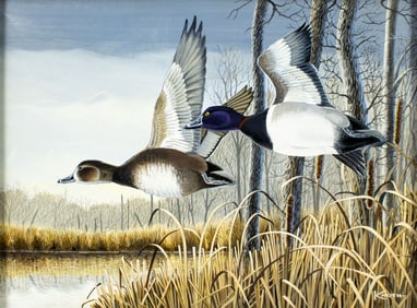 Carl Knuth (VA,WI,1937-2020) oil painting