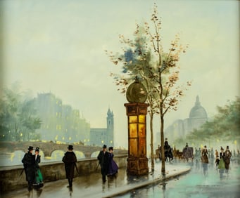 Antoine Verdy (Europe,20C) oil painting