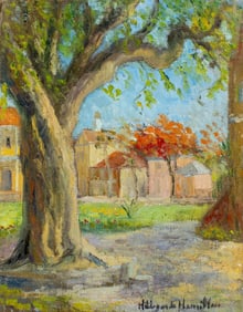 Hildegarde Hamilton (FL,VA,1898-1970) oil painting
