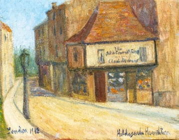 Hildegarde Hamilton (FL,VA,1898-1970) oil painting