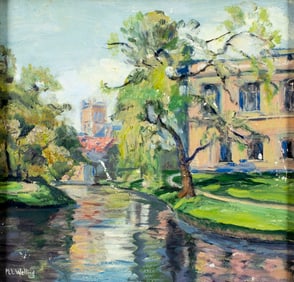 M L Welling (US,mid 20C) oil painting