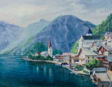 Howard Rustad (Europe,20C) oil painting