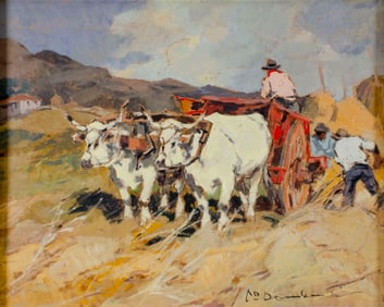 Carlo Domenici (Italy,1898-1981) oil painting