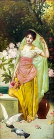 R Gamann (Europe,19C) oil painting antique
