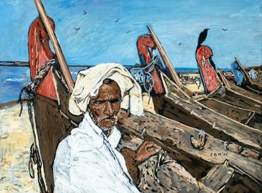 Evelyn Metzger (NY,Brazil,1911-2007) oil painting