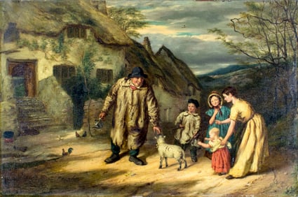 Walter Charles Horsley (UK,1855-1921) oil painting antique