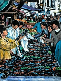 Evelyn Metzger (NY,Brazil,1911-2007) oil painting