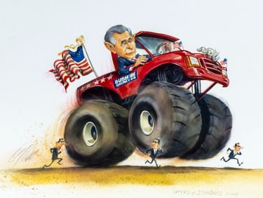 Gary Locke (MO,b 1963) watercolor painting