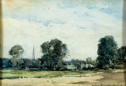 John Muirhead (UK,1863-1927) watercolor painting antique