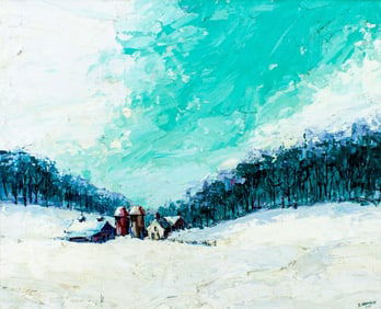 Sid  Nemirov (US,mid 20C) oil painting
