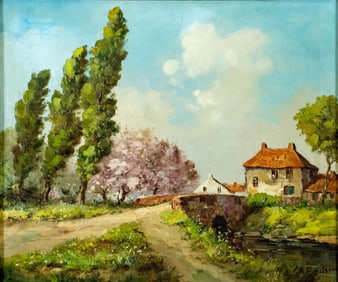 Georges Bodson (US,1901-?) oil painting