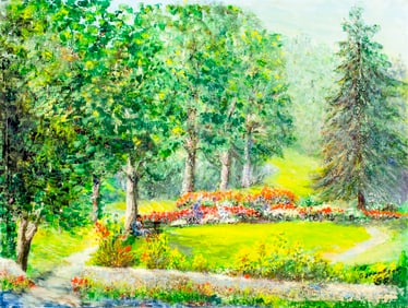 Roy Garretson (US,mid 20C) oil painting