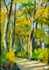 E Bogites (US,mid 20C) oil painting