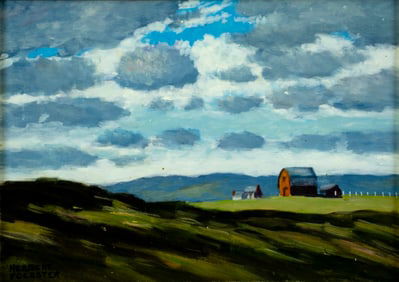 Herbert Foerster (NY,1910-2000) oil painting