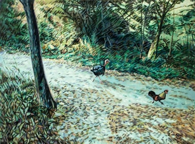 Evelyn Metzger (NY,Brazil,1911-2007) oil painting