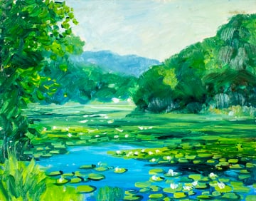 George Holloway (NJ,20C) oil painting