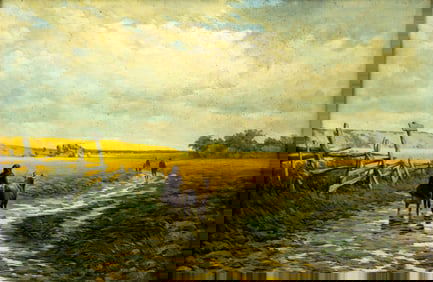 K G Kasimov (Russia,20/21C) oil painting
