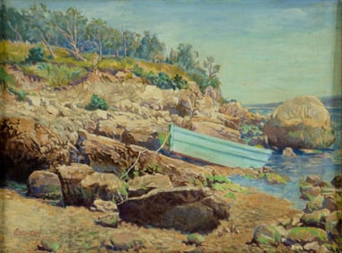 H E Winslow (US,mid 20) oil painting