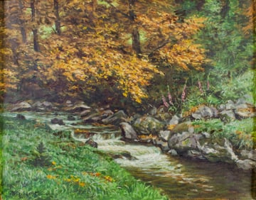 Wilhelm Schacht (German,1872-1951) oil painting