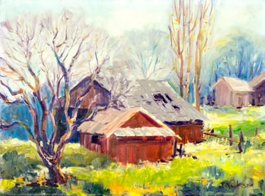 Ruth C Jackson (DC,1894-1977) oil painting