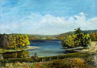Viktor Ilyushkin (Russia,b 1946) oil painting