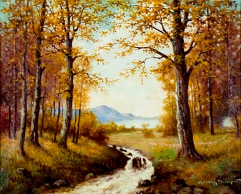 Adriaan De Groot (Dutch,NY,NJ,1870-1942) oil painting