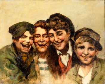 Nerli (US,early 20C) oil painting antique