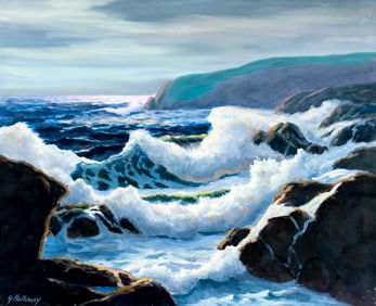 George Holloway (NJ,20C) oil painting