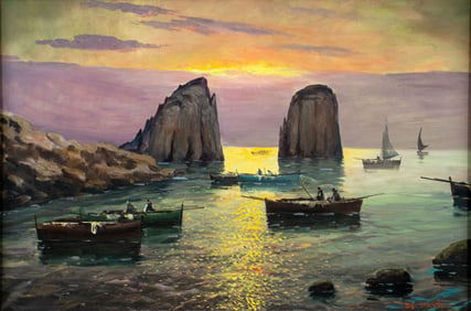 De Silva (Italy,20C) oil painting