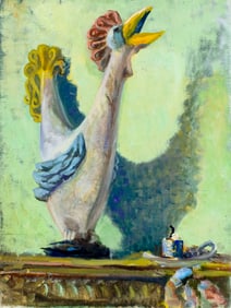 Vintage 20C American oil painting