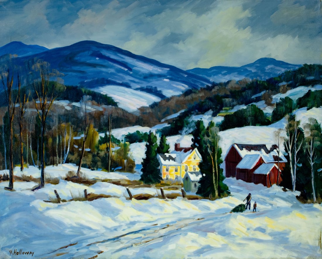 George Holloway (NJ,20C) oil painting (1 of 12)