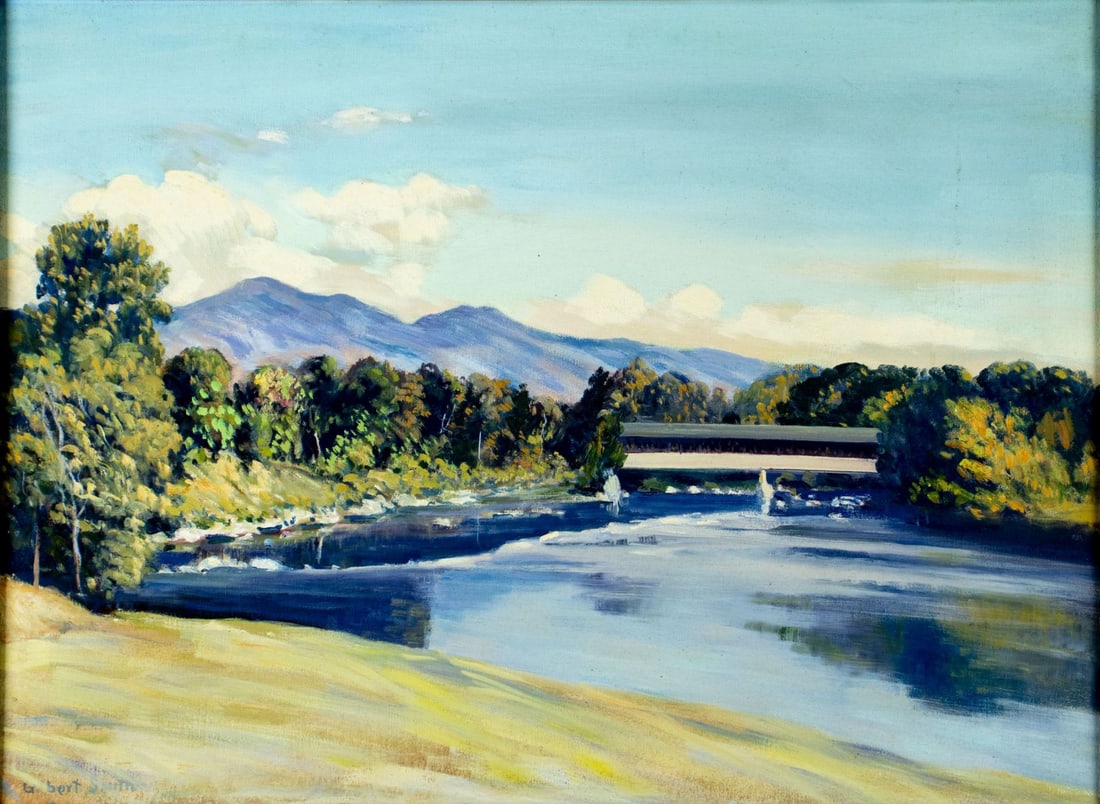 Gilbert Haven Smith (IL,VT,1882-1959) oil painting (1 of 15)