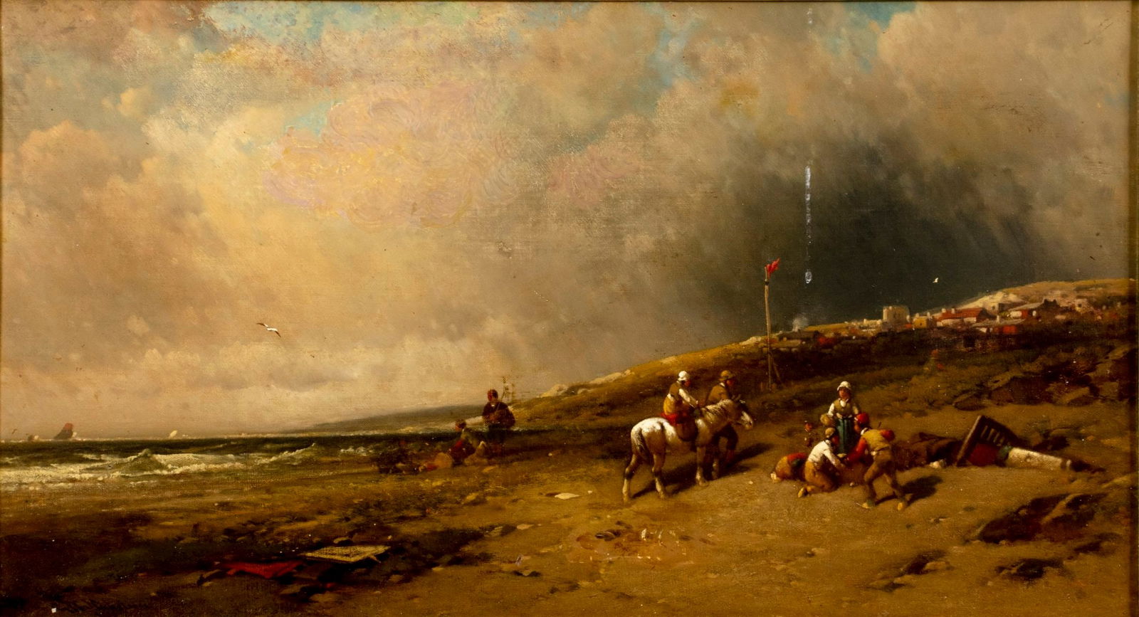 George Washington Nicholson (NJ,PA,1832-1912) oil painting antique (1 of 13)