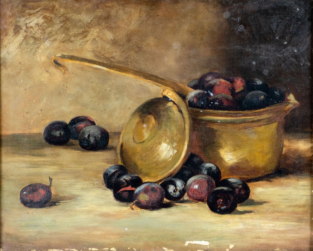 Antique 19C American oil painting (1 of 11)