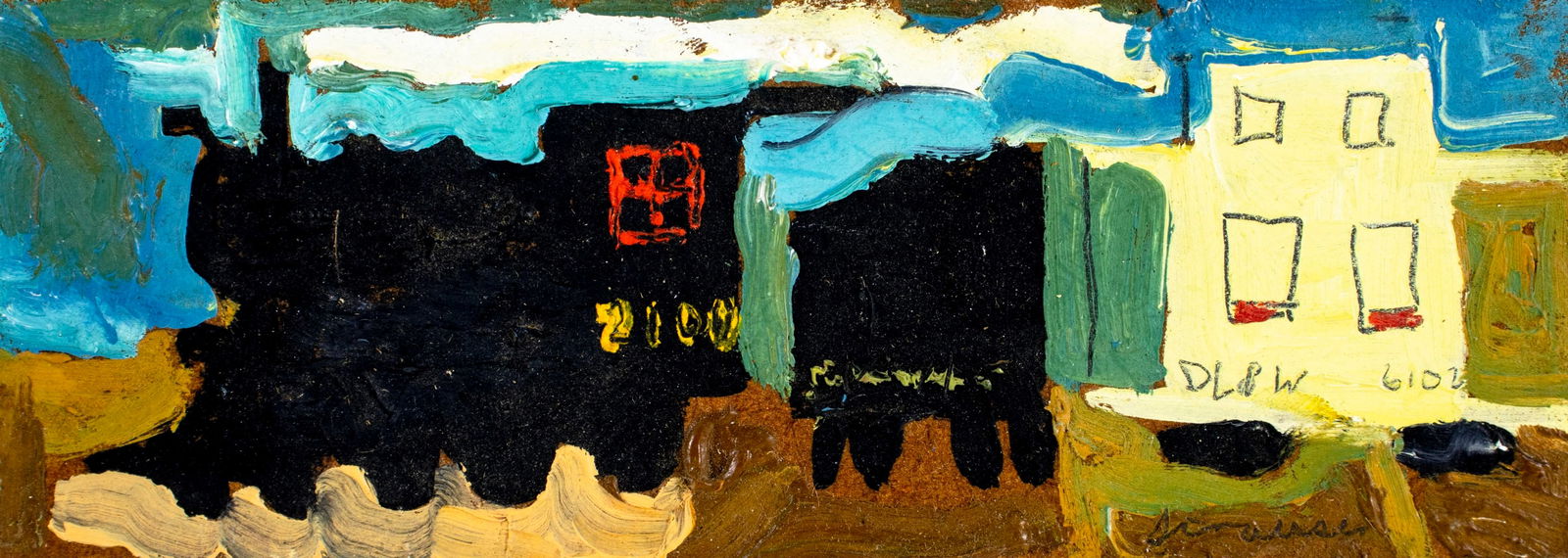 Sterling Strauser (PA,1907-1995) oil painting (1 of 12)