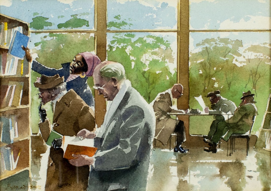 Bernard Bays (UK,1910-1994) watercolor painting (1 of 13)