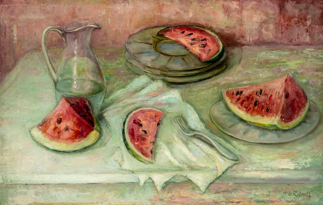 Helen Roberts (US,1884-1994) oil painting (1 of 13)